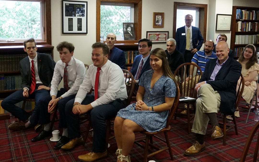 Interns from the Mackinac Center for Public Policy gathered at the Kirk Center